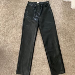 Aritzia Wilfred leather pants